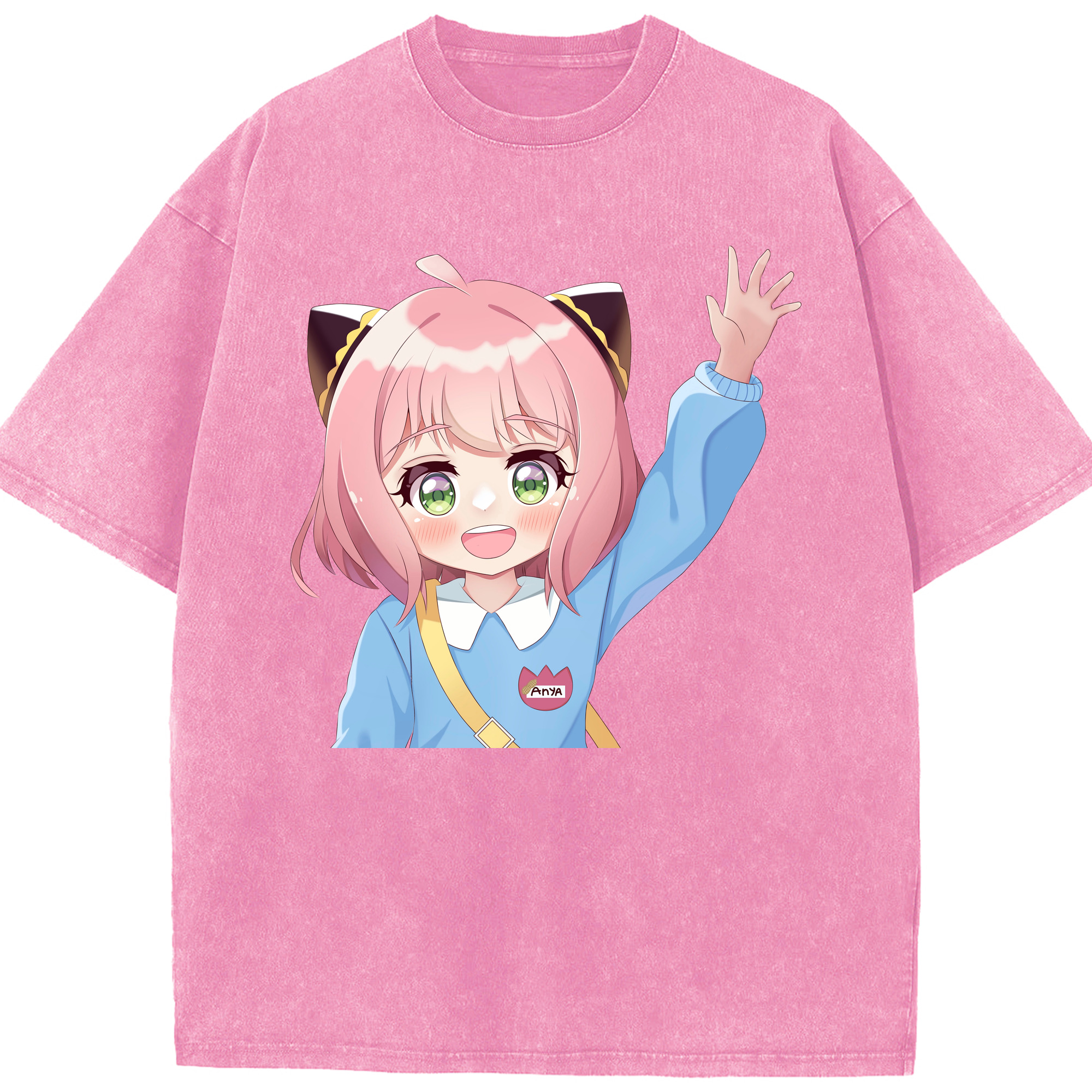（画像用） SPY×FAMILY间谍家家酒 綿100% ヴィンテージ風 半袖Tシャツ（フロントプリント）